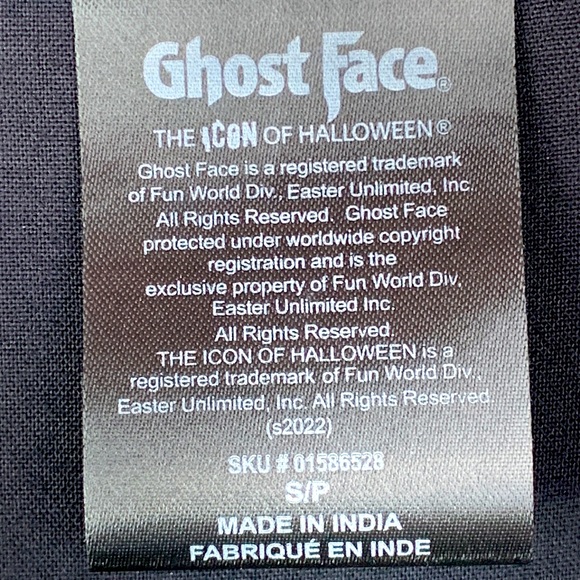 Ghost Face Tie Front Top NEW! Halloween - Picture 8 of 8